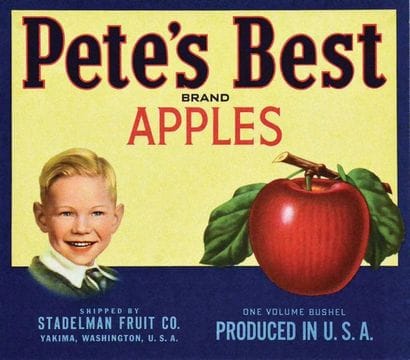 Pete's Best Brand Apple Shipped by Stadelman...