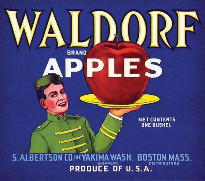 Waldorf Apples S. Abertson Co vers 1950 Yakima...