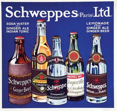 Schweppes (Paris) Soda water Ginger Ale Indian...