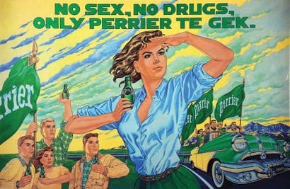 No Sex No Drugs Only Perrier vers 1980
HCM...