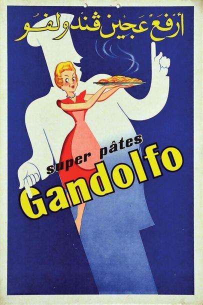 Gandolfo Super Pâtes ver 1950
Carton publicitaire...