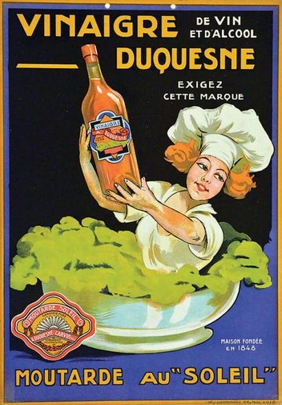 Vinaigre Duquesne Moutarde au Soleil Carvin...