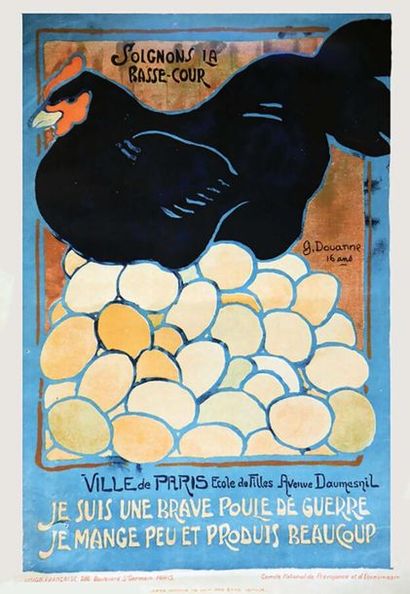 Soignons la Basse-Cour 1917	DOUANNE 16ans
Je...