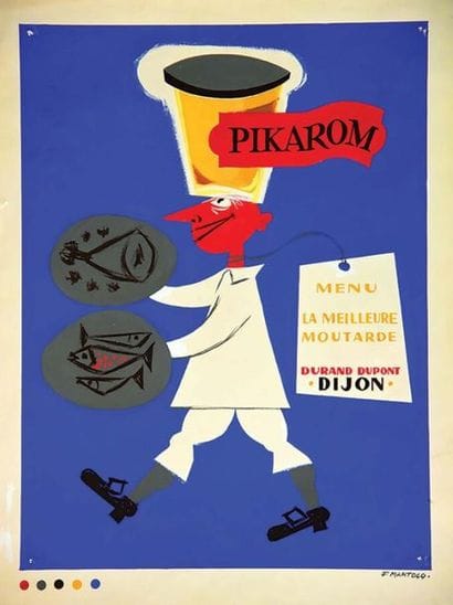 Durand Dupont Pikarom Gouache signée Martocq...