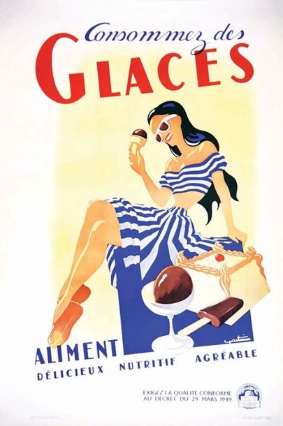 Consommez des Glaces Aliment délicieux nutritif...