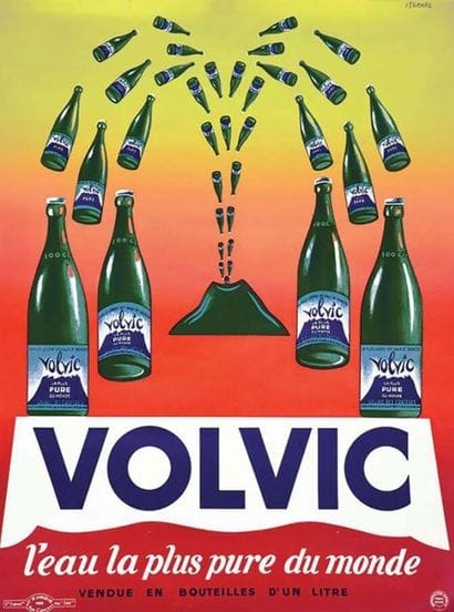 Volvic L'Eau la Pure du Monde vers 1950 Volvic...
