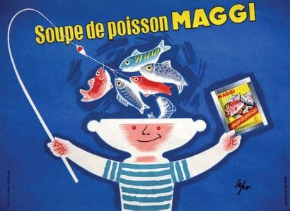 Soupe de Poisson Maggi vers 1960	SEPO
Bedos...