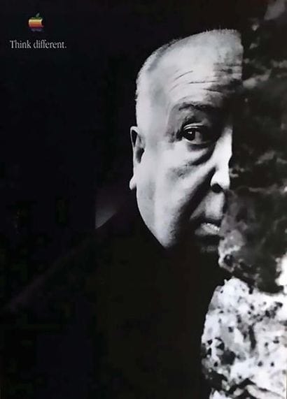 Alfred Hitchkock Apple Think Different Rare...