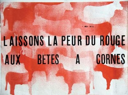 Laissons la Peur du Rouge aux Bêtes à cornes...