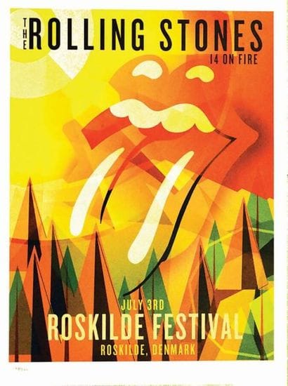 Roskilde Denmark Roskilde Festival The Rolling...