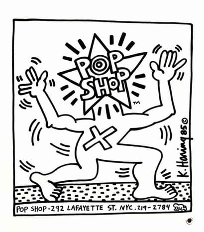 Pop Shop Bag Keith Haring 1986	HARING KEITH
Sac...