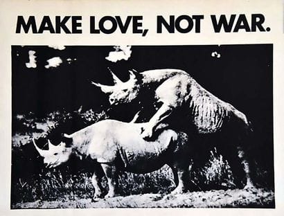 Make Love, Not War vers 1970
1 Affiche Non-Entoilée...