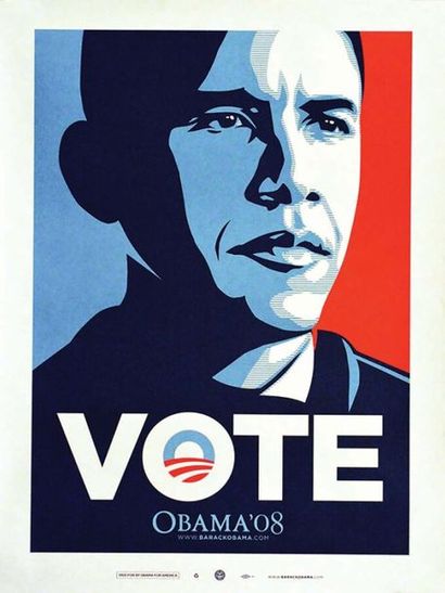 Obama 08 Vote 2008	SHEPARD FAIREY (OBEY)
1...