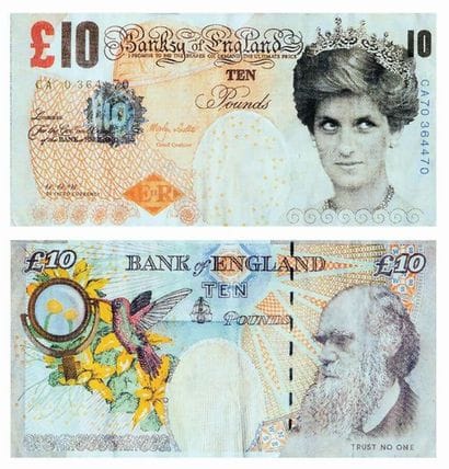 Banksy of England Ten Pounds. CA70 364470...