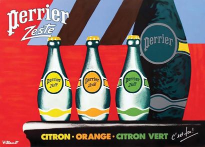 Perrier Zeste - C'est fou! vers 1970	VILLEMOT...