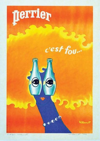 Perrier C'est Fou signée et dédicacée par...