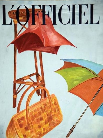 L'Officiel gouache vers 1950
Gouache / Vintage...