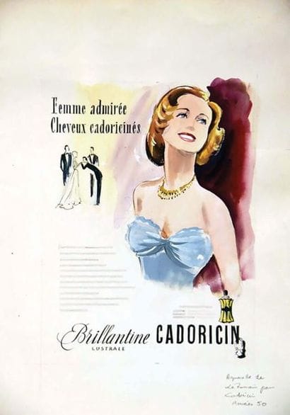 Brillantine Cadoricin Lustrate gouache de...