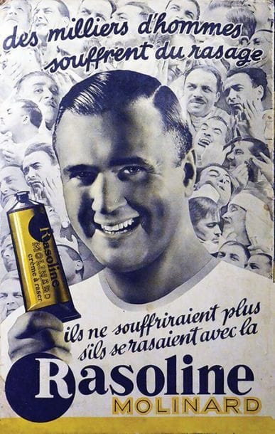 Rasoline Molinard - Crème à Raser vers 1930...