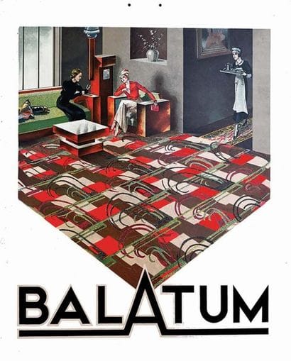Balatum vers 1930
Carton publicitaire / Vintage...