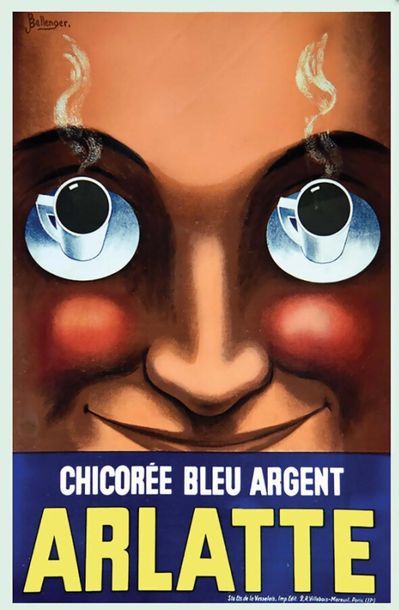 Chicorée Bleu Argent Arlatte rare tirage...
