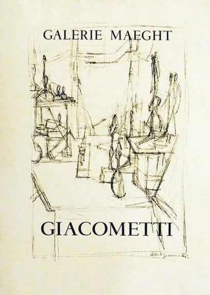 Giacometti Galerie Maeght. vers 1960	GIACOMETTI...