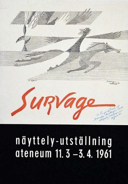 Survage - Nayttely - Utstallning Affiche...
