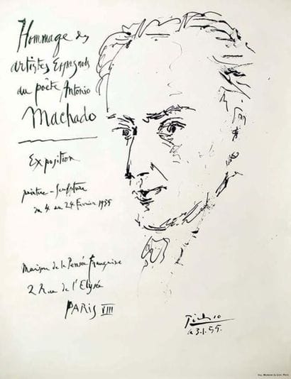 Hommage des Artistes Espagnols du poête Antonio...