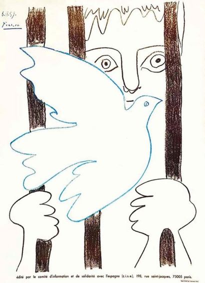 Solidarité avec l'Espagne vers 1960	PICASSO...