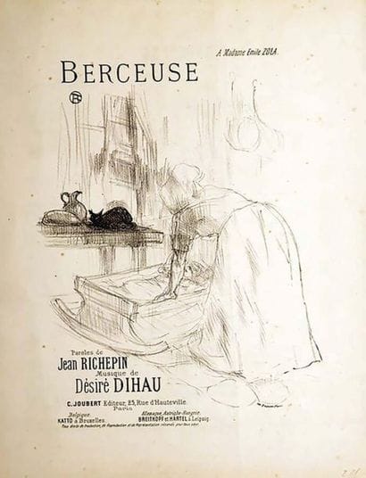 Berceuse par Jean Richepin à Madame Emile...