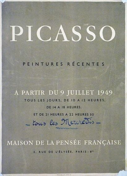 Rare Picasso Peintures Récentes Maison de...