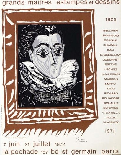 Picasso La Pochade ( La Dame à La Collecrette...