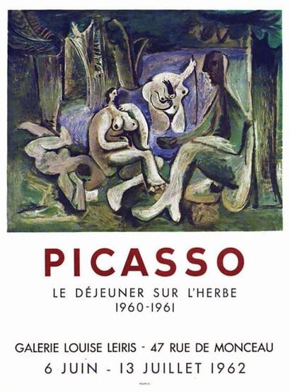 Picasso Le Déjeuner sur l'Herbe Galerie Louise...