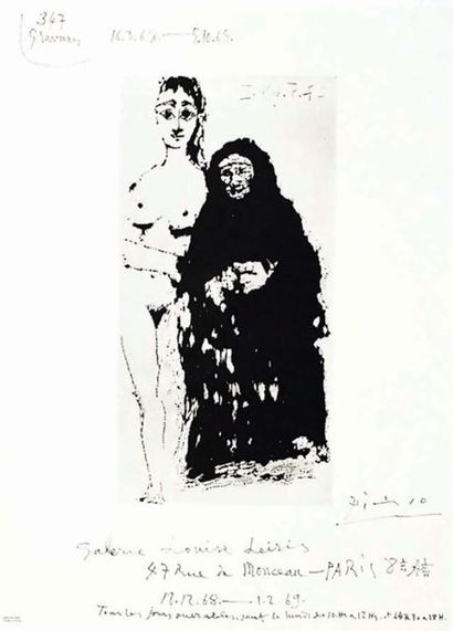 Picasso 347 gravures. 1968. Galerie Louise...