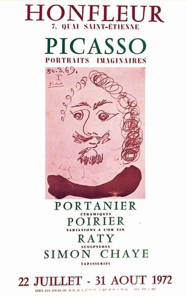 Picasso Portrait Imaginaires Honfleur 1972	PICASSO...