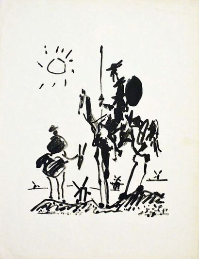 Don Quijote & Sancho Pansa Pablo Picasso...