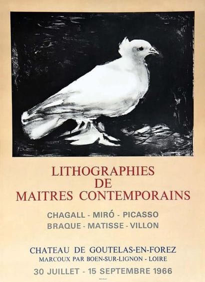 Lithographies de Maîtres Contemporains Pablo...