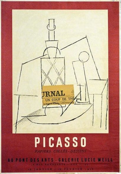 Picasso Papiers Collés Dessins Au Pont Des...