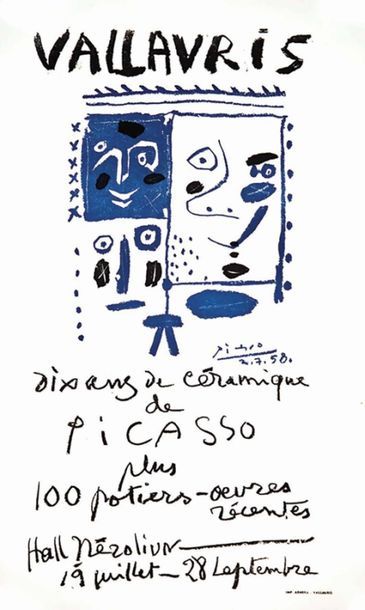 Dix Ans de Céramique de Picasso vers 1950	PICASSO...