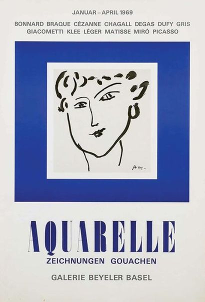 Henri Matisse Aquarelle Galerie Beyeler Basel...