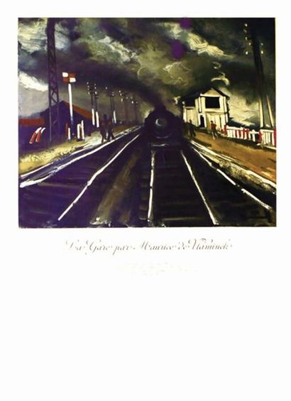La Gare par Maurice de Vlaminck Galerie Charpentier....