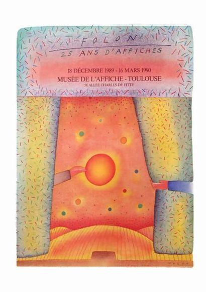 Folon 25 ans d'affiches. 1989-1990. Musée...