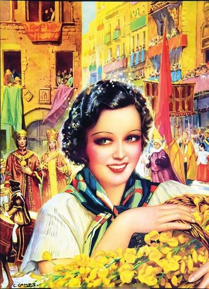 Féria vers 1920	CAMPS GASPARD
Affiche entoilée/...