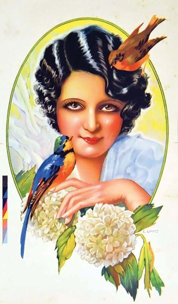 Femme à l'Oiseau vers 1920	CAMPS GASPARD
Affiche...
