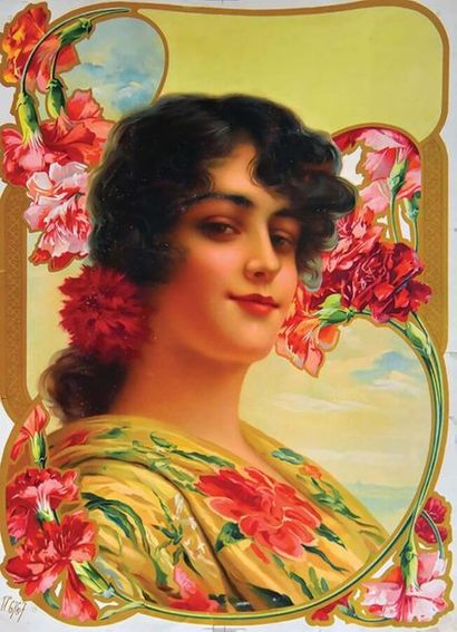 Femme aux Fleurs vers 1900	CAMPS GASPARD
Affiche...