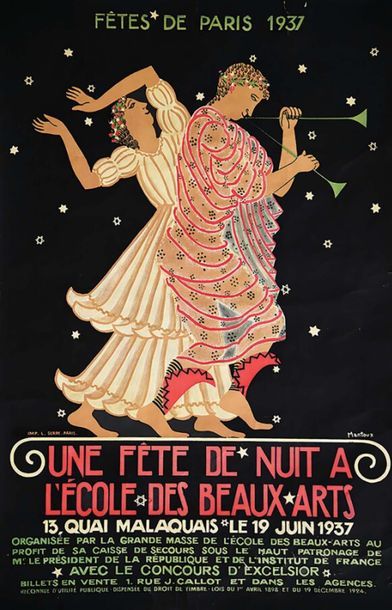 Fêtes de Paris 1937 Une Fête de nuit à l'Ecole...