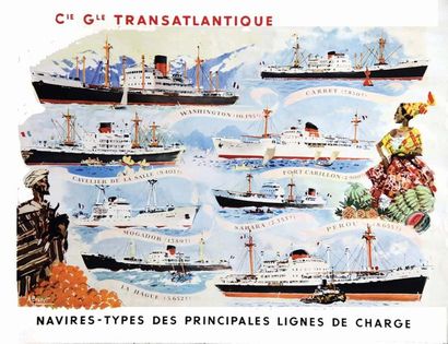 Cie. Gle. Transatlantique Navires - Types...