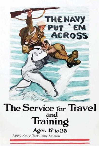 The Navy Put 'em Across, The Service for...