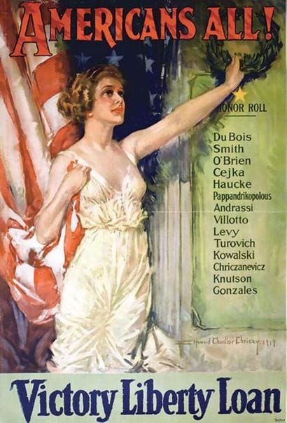 Americans All ! 1919	CHANDLER CHRISTY 
Affiche...