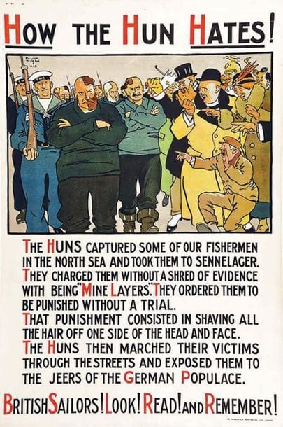 How the Hun Hates! British Sailors! Look!...